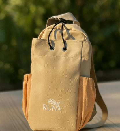 حقيبة يد قماشية بحمالة كتف بتصميم رياضي من RUN - حقيبة رياضية بجيوب برباط إغلاق